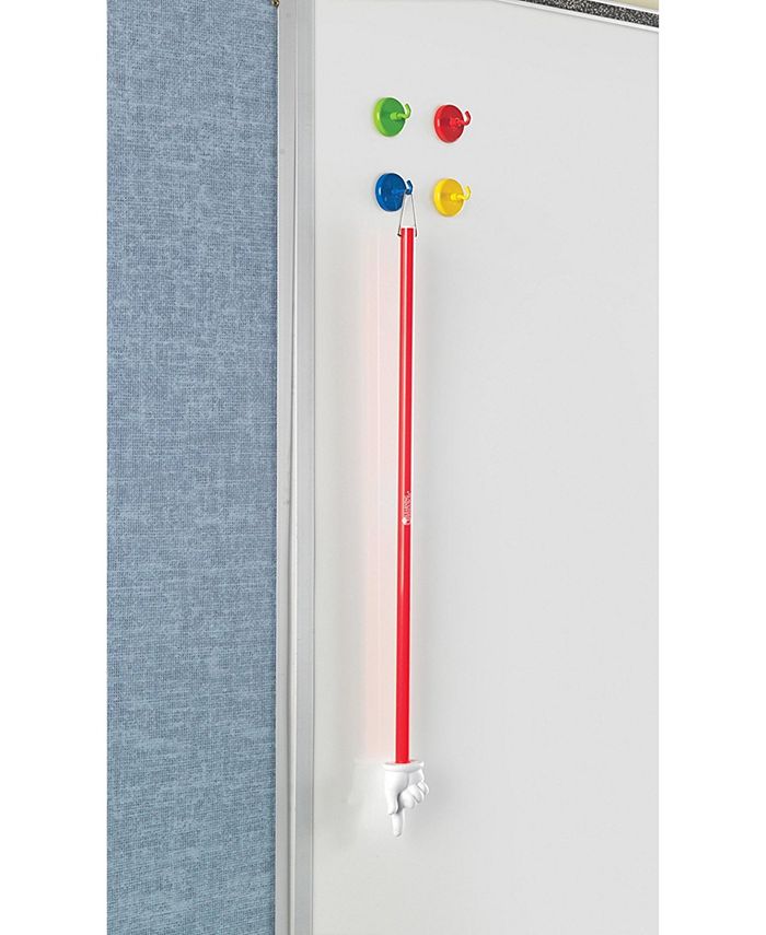 Learning Resources Super Strong Magnetic Hooks & Clips – 6-Pack (3 Hooks + 3 Clips), Vibrant Colors, For Whiteboards, Fridges & Cabinets