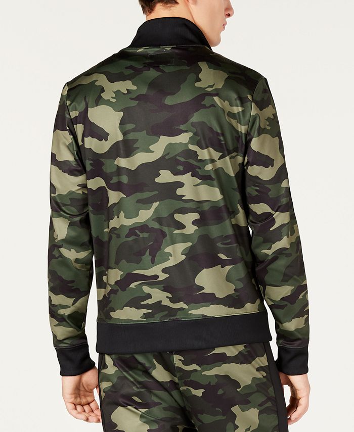 GUESS Men's Keith Camouflage Track Jacket - Macy's