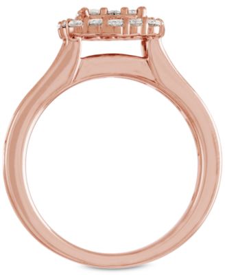 Diamond  Three-Piece Ring Set (2 ct. t.w.) in 14k White, Yellow and Rose Gold