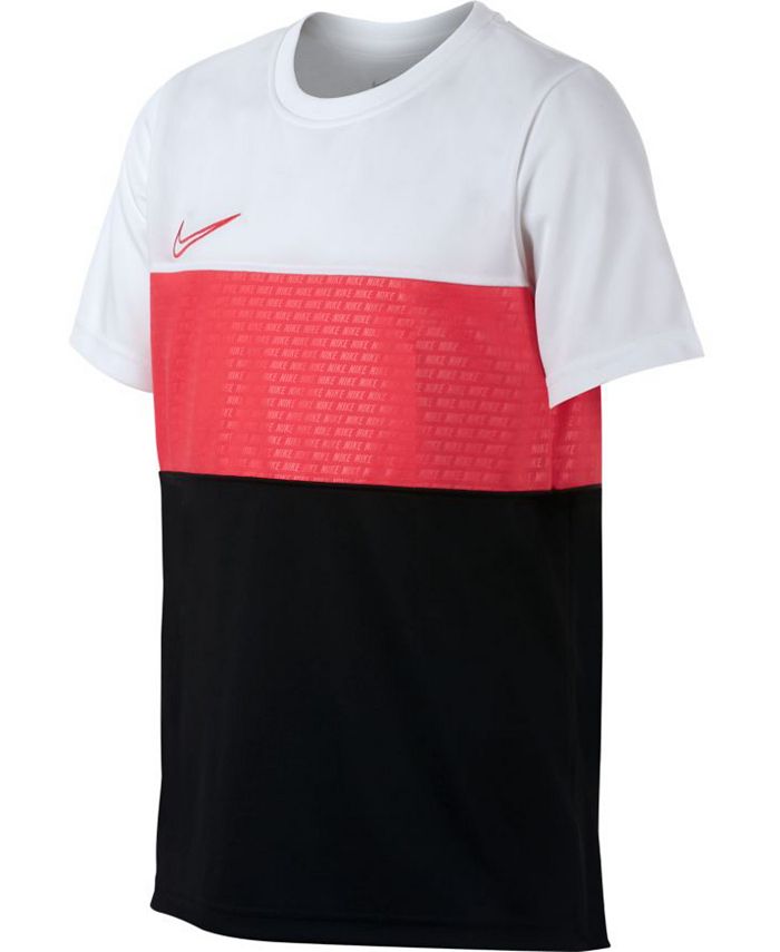 Nike Big Boys Dri-FIT Academy Colorblocked T-Shirt - Macy's