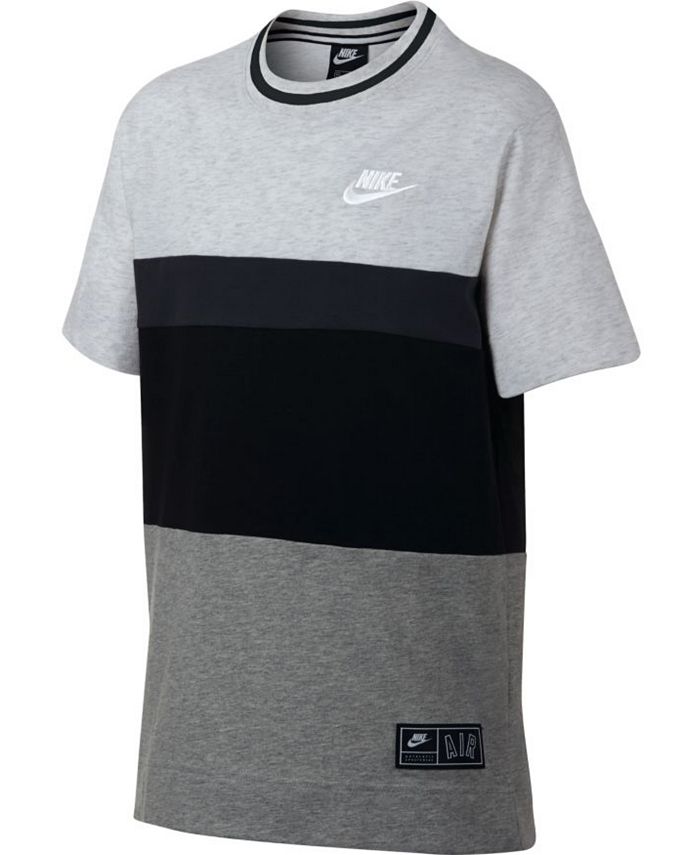 Nike Big Boys Colorblocked Air-Print Cotton T-Shirt - Macy's