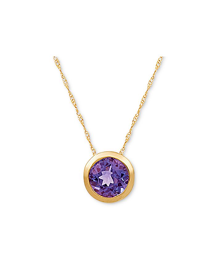 Macy's cheap birthstone necklace