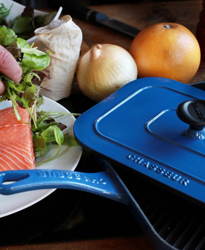 Chasseur French Enameled Cast Iron 10" Panini Press / Grill Macy's