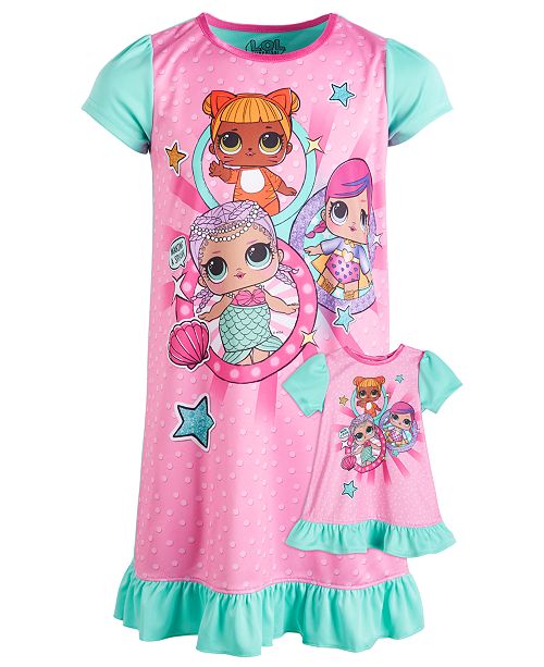 Ame Little Big Girls L O L Surprise Nightgown Doll Nightgown