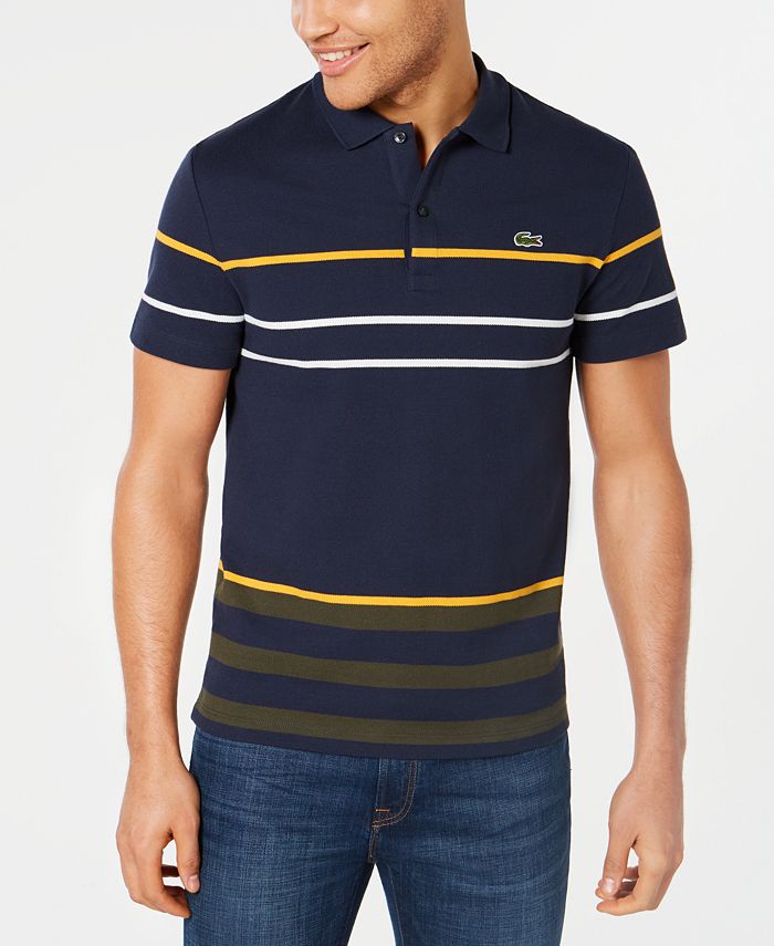 Lacoste Men's Stripe Polo, Created for Macy's & Reviews Polos Men Macy's