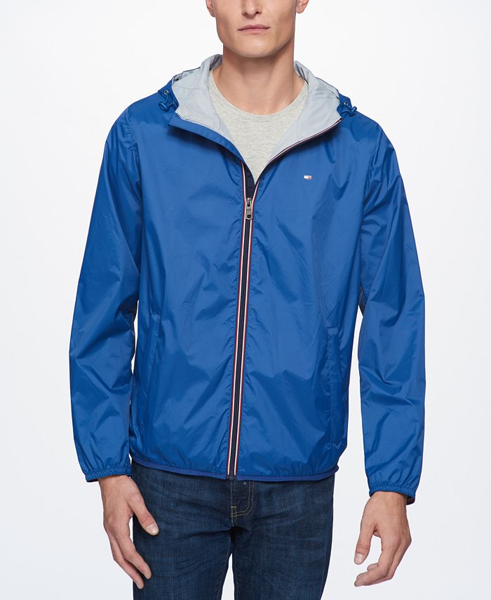 Tommy Hilfiger Men's ZipFront Hooded Nylon Windbreaker Macy's