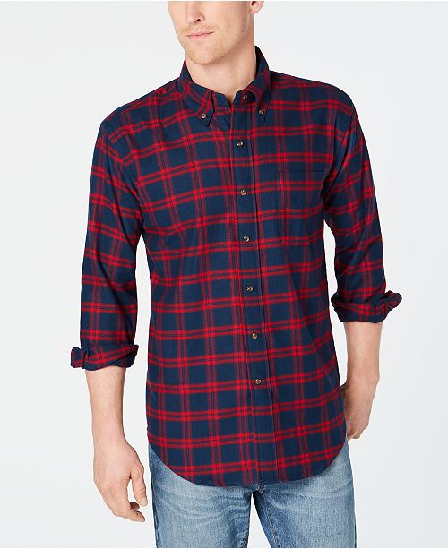 MagnaClick Men's Flannel Shirt with Buttons & Reviews Casual
