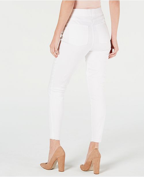 SPANX White Distressed Skinny Jeans & Reviews - Handbags & Accessories