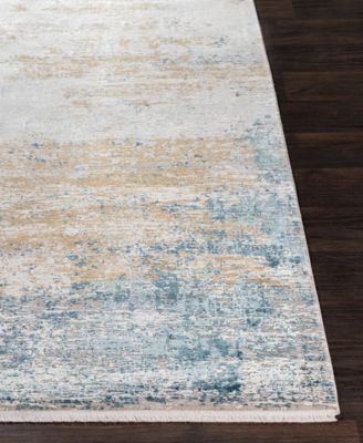 Solar SOR-2301 Sky Blue 5&#39; x 7&#39;6&amp;quot; Area Rug