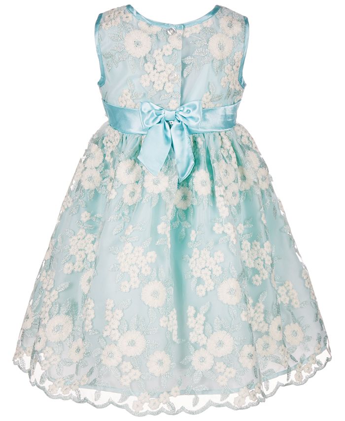 Blueberi Boulevard Little Girls Floral Embroidered Dress - Macy's