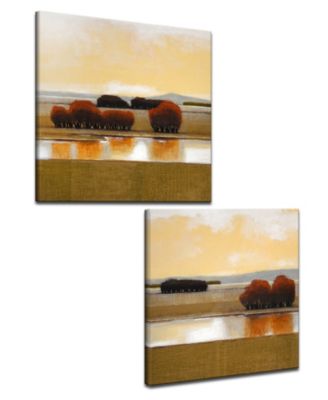 'Still Creek' 2 Piece Canvas Wall Art Set, 20x20"
