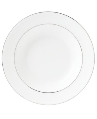 Wedgwood - "Signet Platinum" Rim Soup Bowl