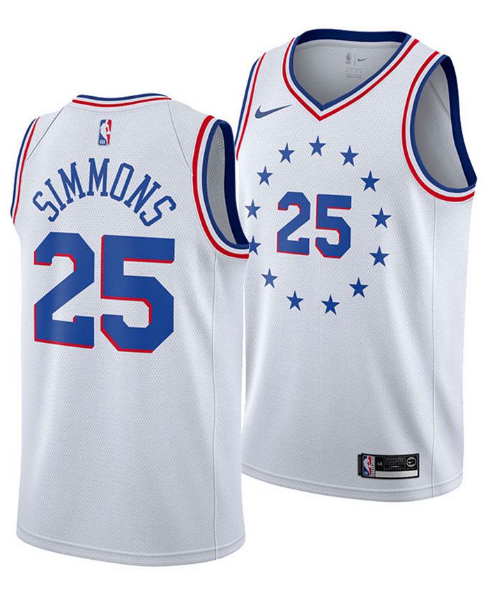 Nike Men's Ben Simmons Philadelphia 76ers Earned Edition Swingman ...