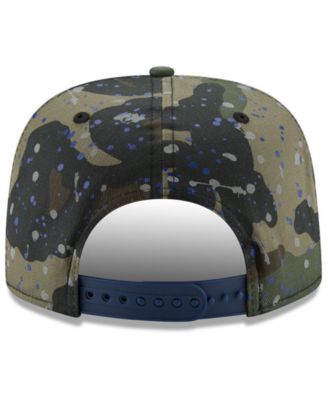 New Era 9Fifty Snapback LA Dodgers Cap – Camouflage Krone, Schwarzes Logo, Verstellbar