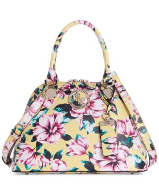 guess floral satchel