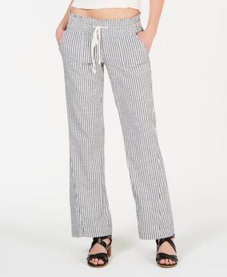 cotton striped pants