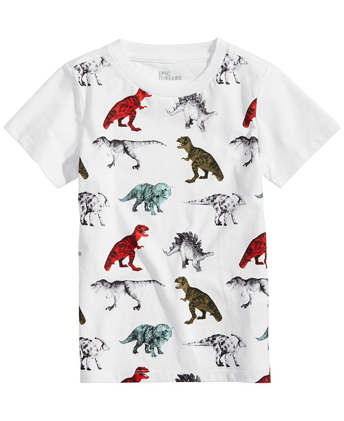 Epic Threads Toddler Boys Dinosaur-Print T-Shirt, Created for Macy's ...