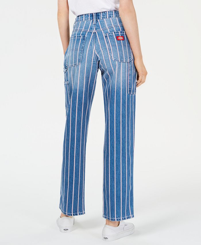 dickies striped carpenter pants