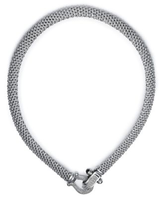 sterling silver mesh chain