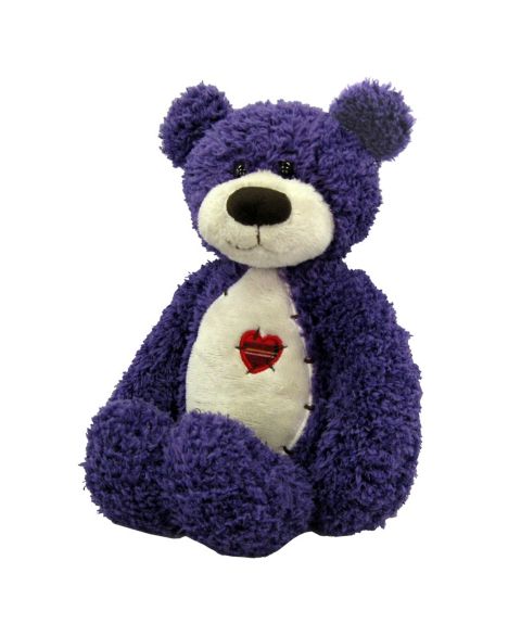 Детские мягкие игрушки First & Main Tender Teddy, цвет: Фиолетовый