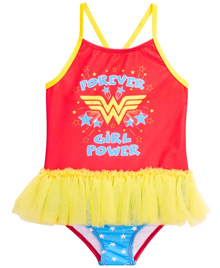 Little girl wonder woman swimsuit top