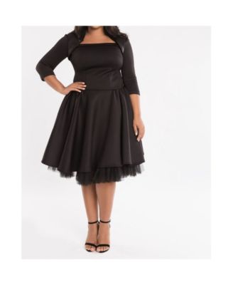 city chic rare beauty lace fit & flare dress