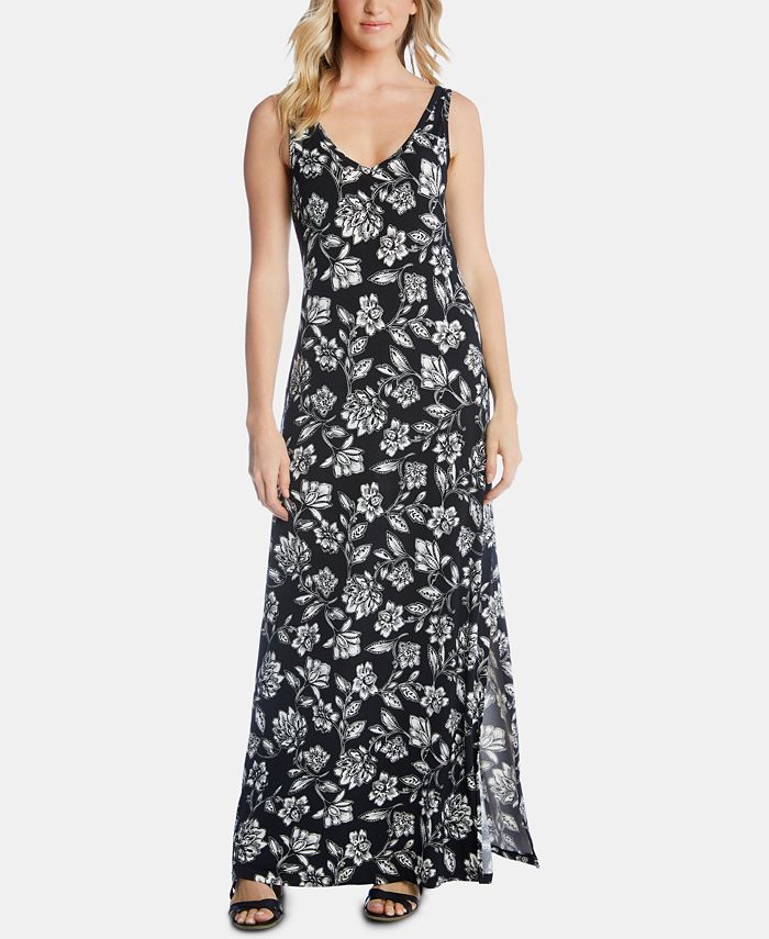 Karen Kane Floral-Print Maxi Dress & Reviews - Dresses - Women - Macy's