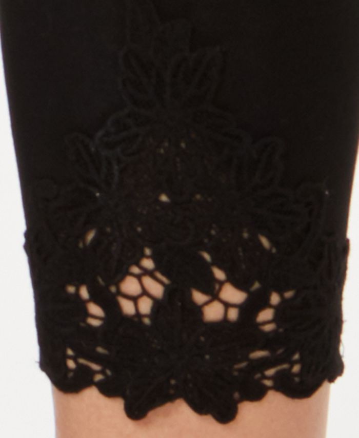 Style & Co Petite Crochet-Hem Capri Leggings, Created for Macy's - Macy's