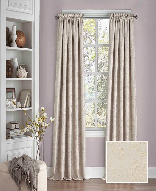Eclipse Mallory Thermalayer Blackout Floral 52 X 95 Curtain
