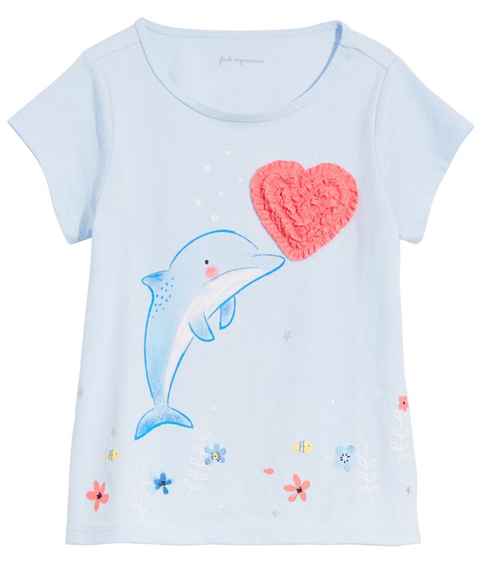 Girls dolphin hot sale t shirt