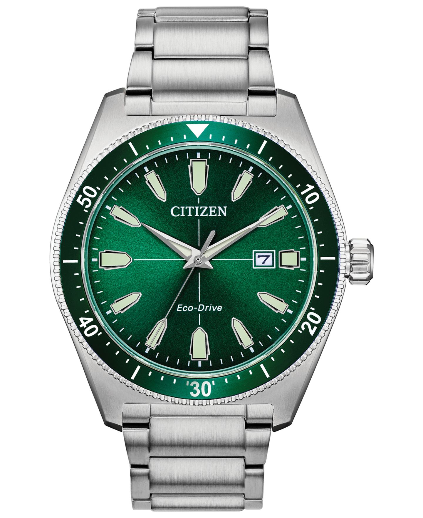 Мужские часы Citizen Eco-Drive Brycen Stainless Steel Bracelet Watch 43mm — фото 1