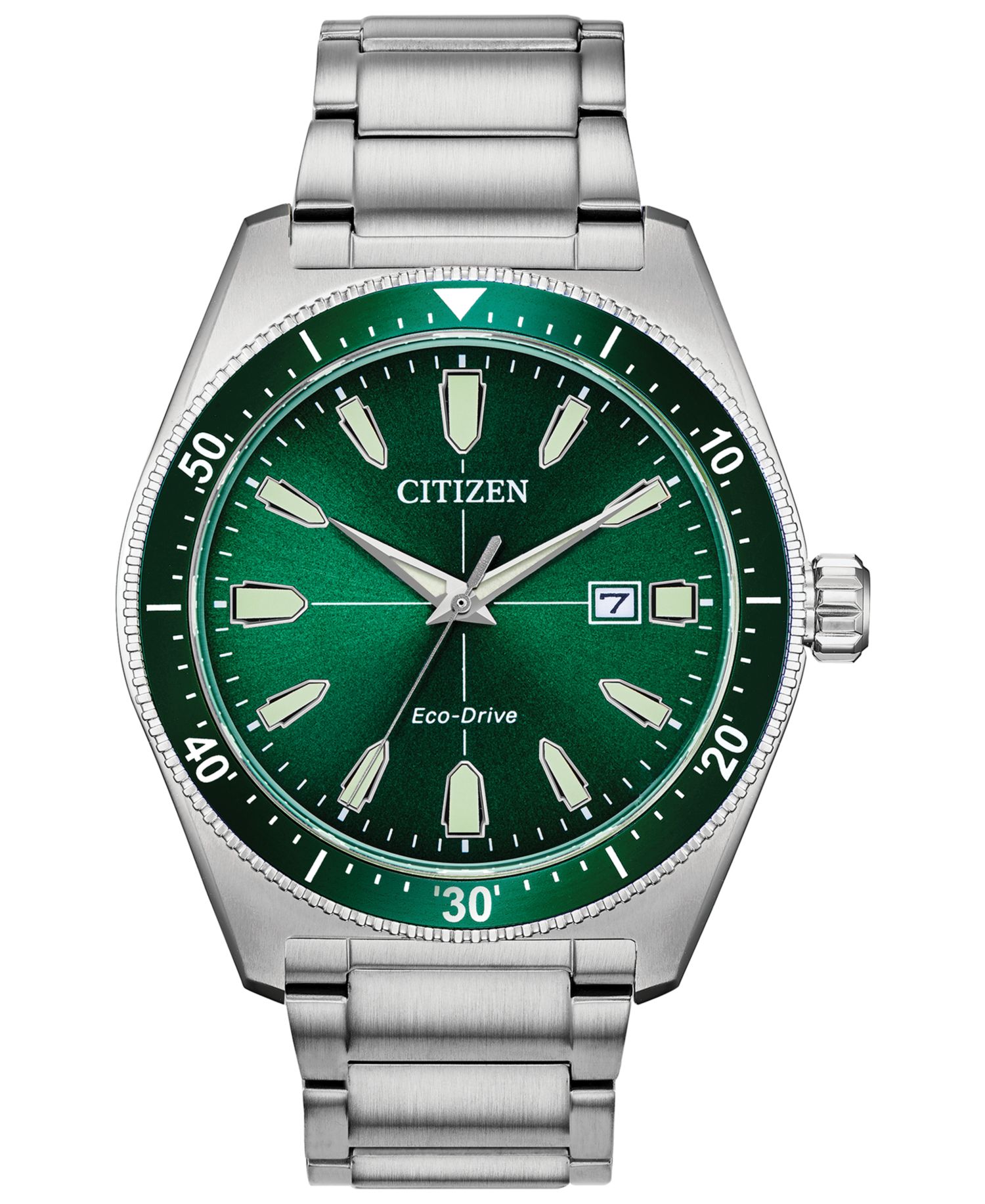 Eco-Drive Men's Brycen Stainless Steel Bracelet Watch 43mm