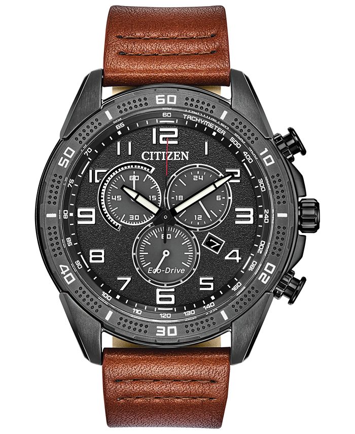 Citizen Drive From Citizen Eco-Drive Men's LTR Brown Leather Strap