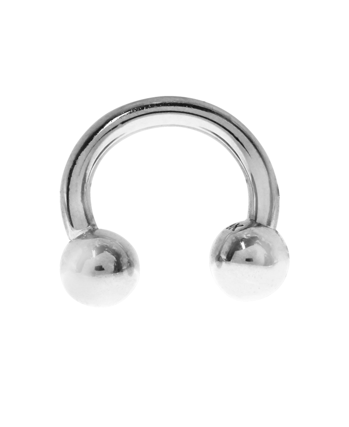 Bodifine Stainless Steel Eyebrow Ring - Silver