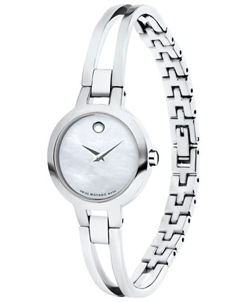 Movado - Women's Swiss Amorosa Stainless Steel Bangle Bracelet Watch 24mm