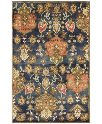 Kas - Syriana Tapestry 6020 Navy 2'3" x 7'6" Runner Area Rug