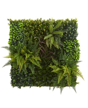Nearly Natural Artificial Living Wall Uv Resistant In Green