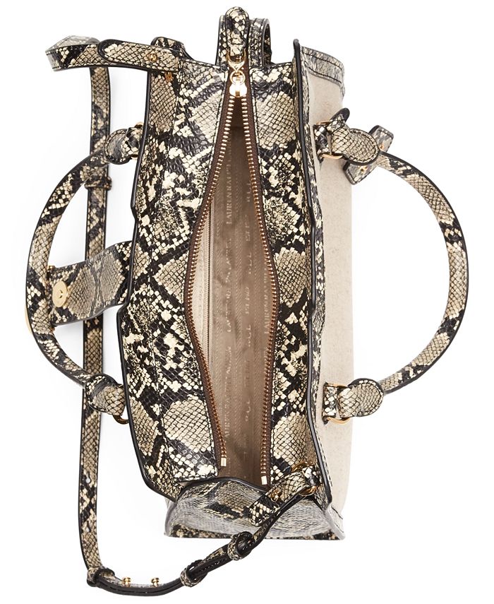 Lauren ralph lauren kenton pebble leather satchel Clearance