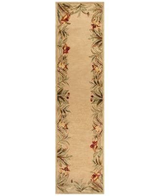 Kas - Sparta Rainforest 3151 Ivory 2'6" x 10' Runner Area Rug