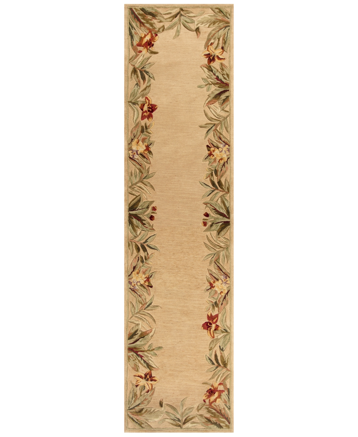 Kas Sparta Rainforest 3151 Ivory 2'6in x 10' Runner Area Rug - Ivory