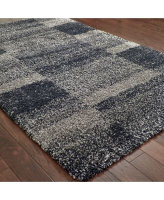 Oriental Weavers Henderson Shag 531z1 Gray Charcoal Area Rug In Grey,charcoal