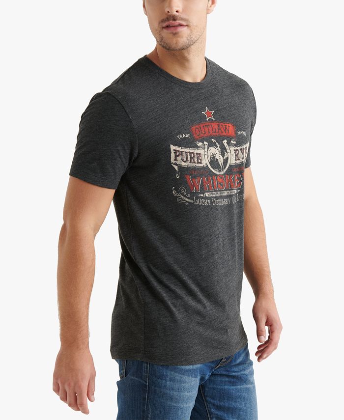 Lucky Brand Men's Outlaw Logo Graphic T-Shirt - Macy's