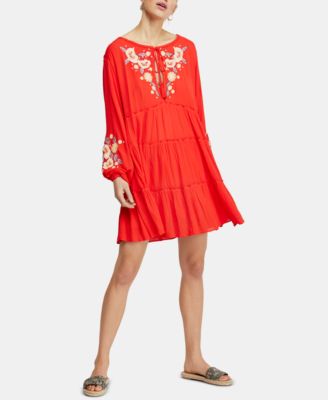 free people spell on you embroidered keyhole dress
