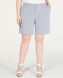 Plus Size Hollywood Chino Shorts, Created for Macy's