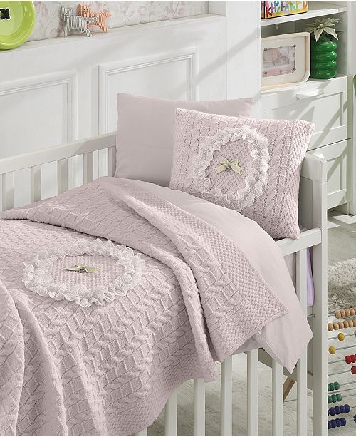 Nipperland Lace Premium 6 Piece Crib Bedding Set & Reviews Bedding