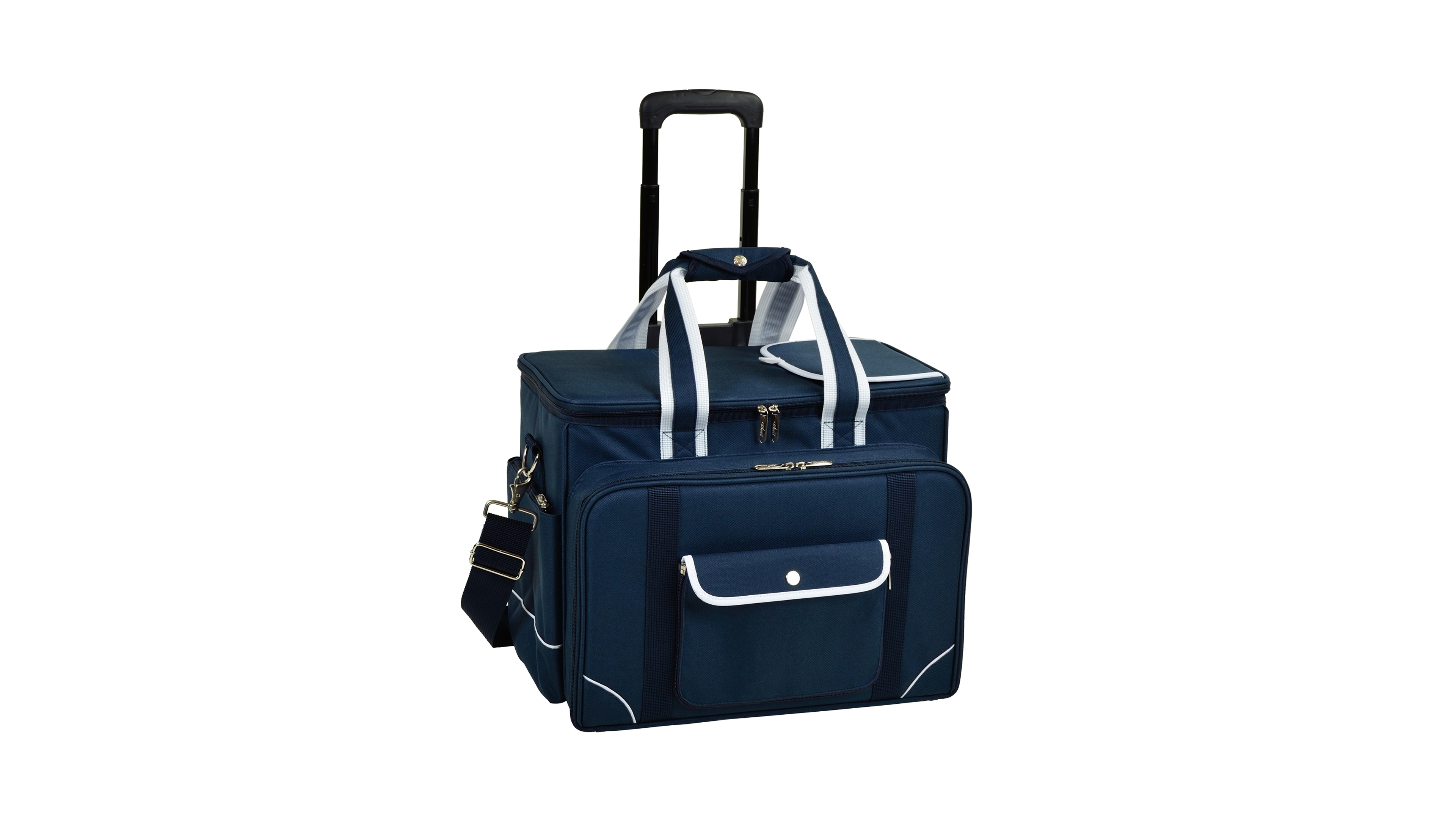 Picnic at Ascot Ultimate Picnic Cooler for 4 with Accessories and Wheeled Cart