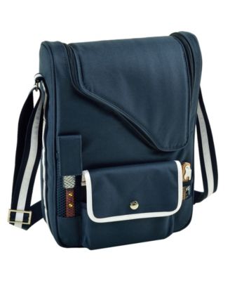 Bordeaux Insulated Wine and Cheese Tote - Glass Wine Glasses