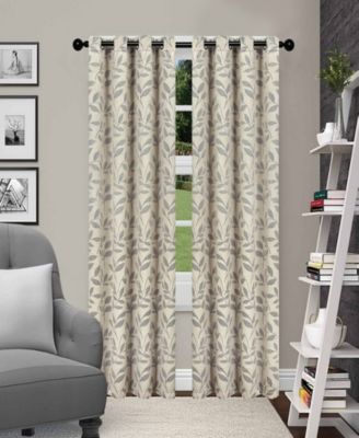 Leaves Textured Blackout Curtain Collection
