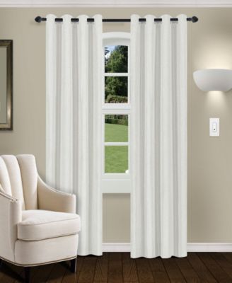 Linen Room Darkening Grommet 2-Panel Curtain Set