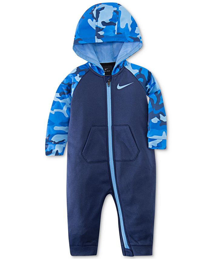 Nike Baby Boys Camo-Print Therma Coverall - Macy's